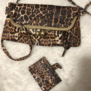 Cheetah print crossbody bag